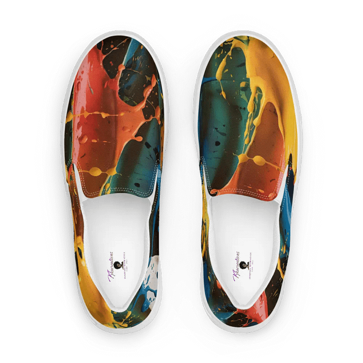 Vibrant Splatter Canvas Shoes product image (2)