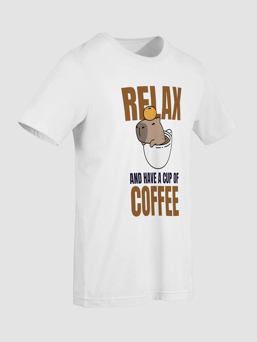 Relax, Have a Cup of Coffee – Capybara Chill Tee product image (7)