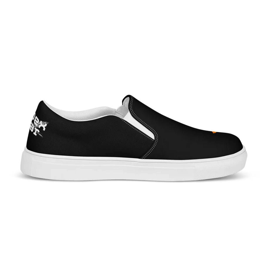 White HApex Gear White Logo - Cancer Awareness Orange Ribbon - Women's Slip-On Canvas Shoes product image (10)
