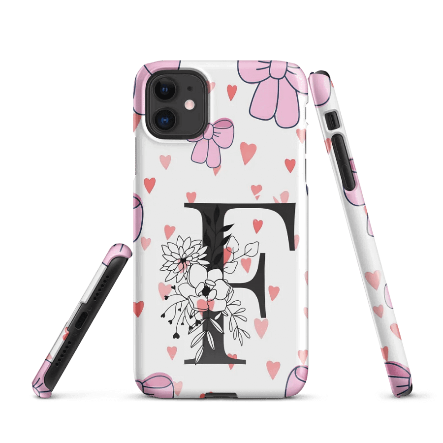 Floral Letter F Snap Case product image (1)