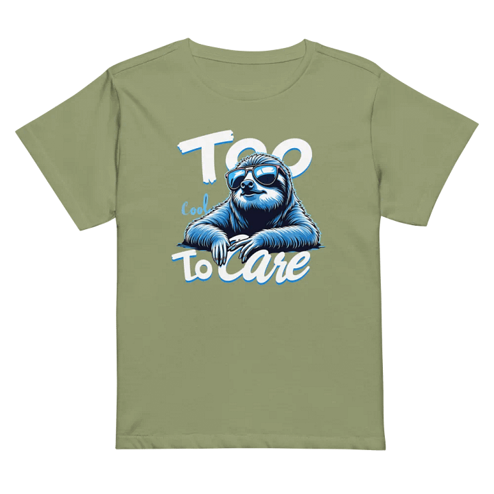 Chill Sloth Graphic High-Waisted Tee product image (32)