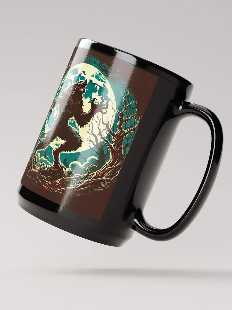 Full Moon Werewolf Black Glossy Mug product image (3)