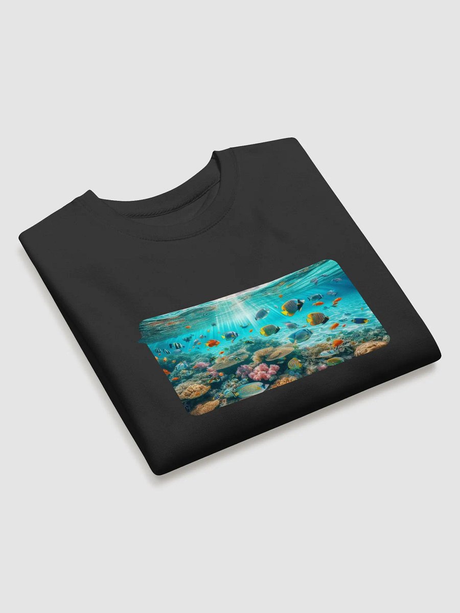 VERTICAL VIBE Cotton Sweatshirt | AI Design beautiful underwater scenery product image (3)