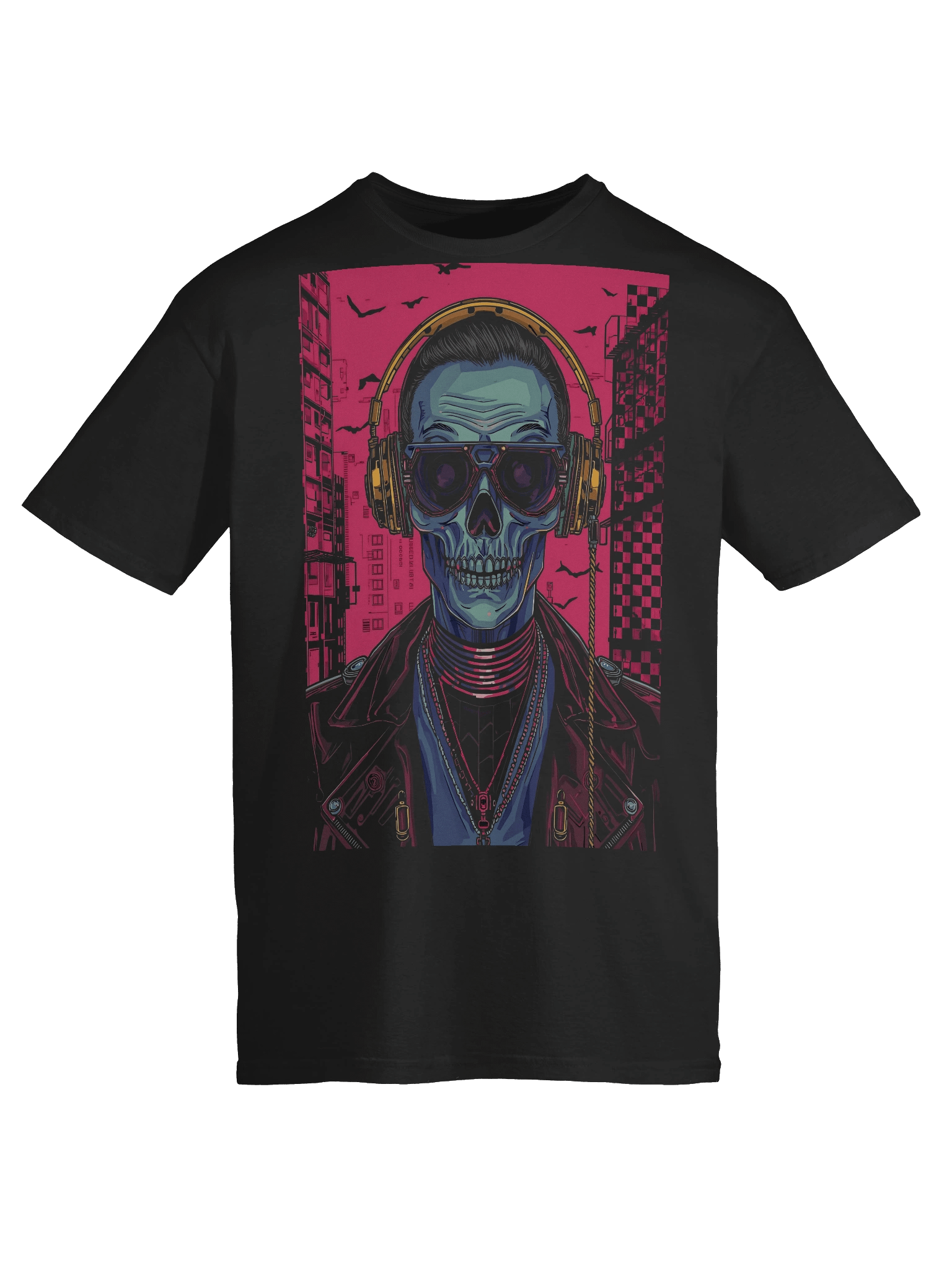 Cyber Skull Rapper T-Shirt product image (6)