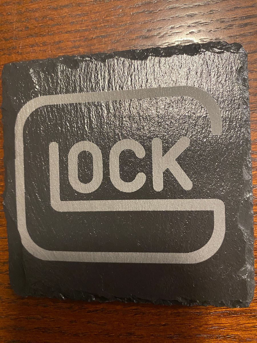 Glock - Slate Coasters - Set of 4 Custom Laser Engraved product image (2)