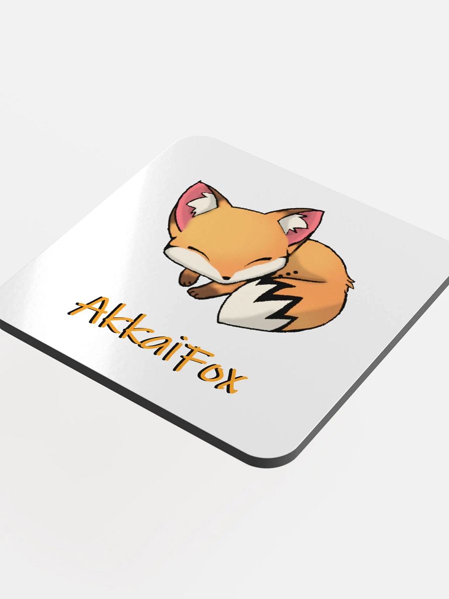 Sleepy Fox Corked Coaster product image (4)