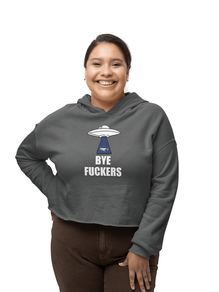 Bye Fuckers crop hoodie product image (1)