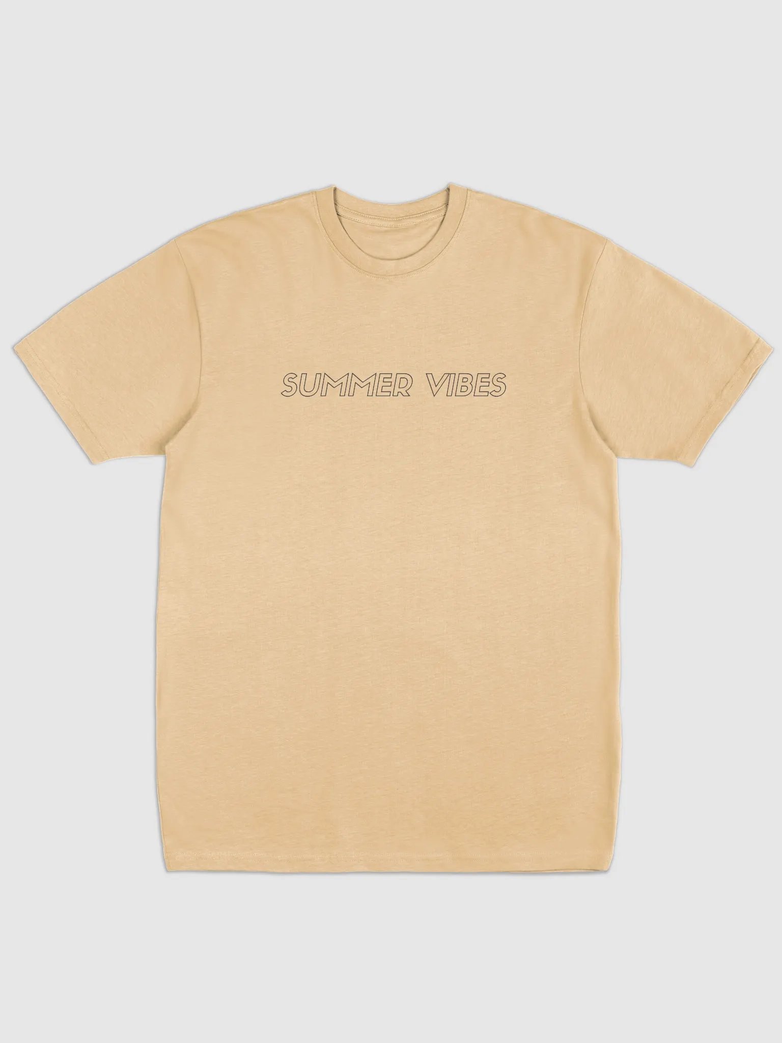 Summer Vibes Outline Men Oversize Fit T-Shirt product image (2)