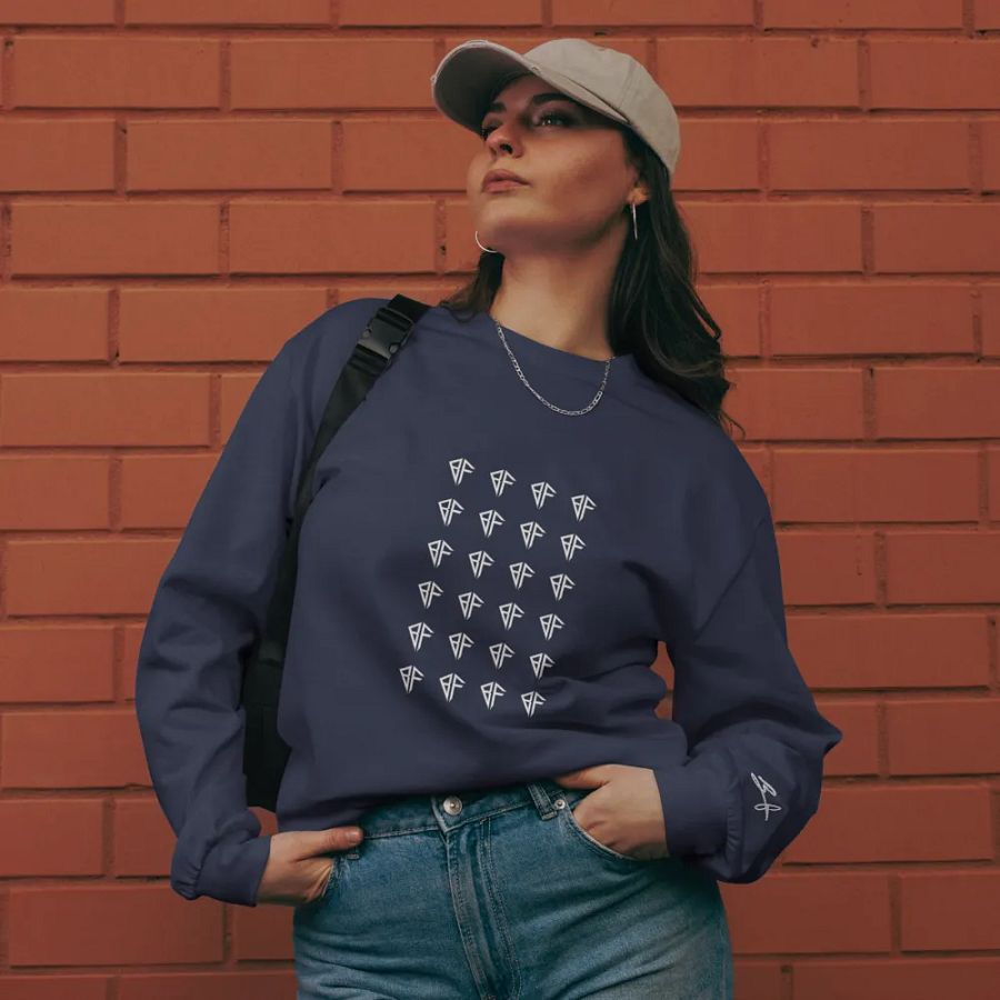 Navy/White Logo Crewneck product image (12)