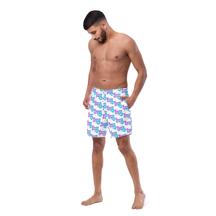 Patterned Swimtrunks - White product image (2)