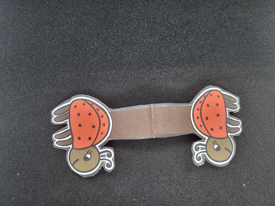 Cute Cartoon Smiling Ladybug Girl Magnetic Bookmark – 3.5" product image (2)