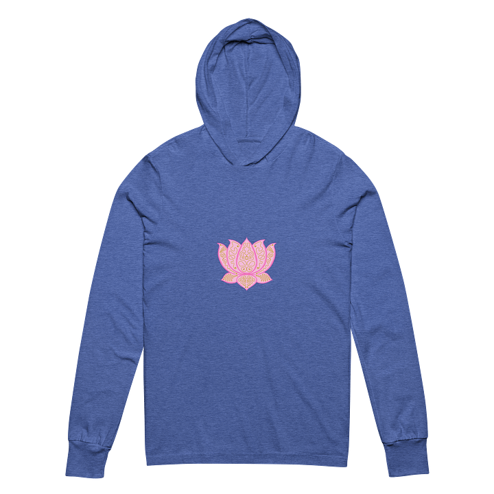 Golden Lotus Unisex Hooded Long Sleeve Tee product image (2)