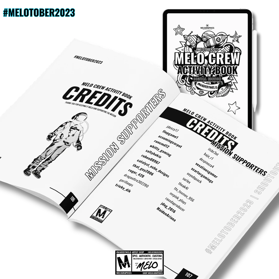 MELO CREW Activity Book: Uncensored Digital Edition | #MadeByMELO product image (4)