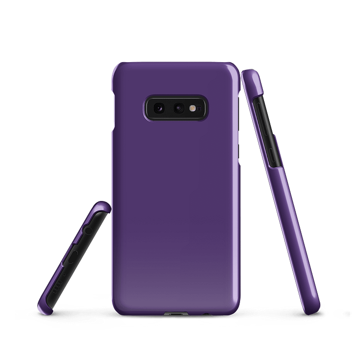 Indigo Violet Solid Color Samsung® Glossy Snap Case product image (2)