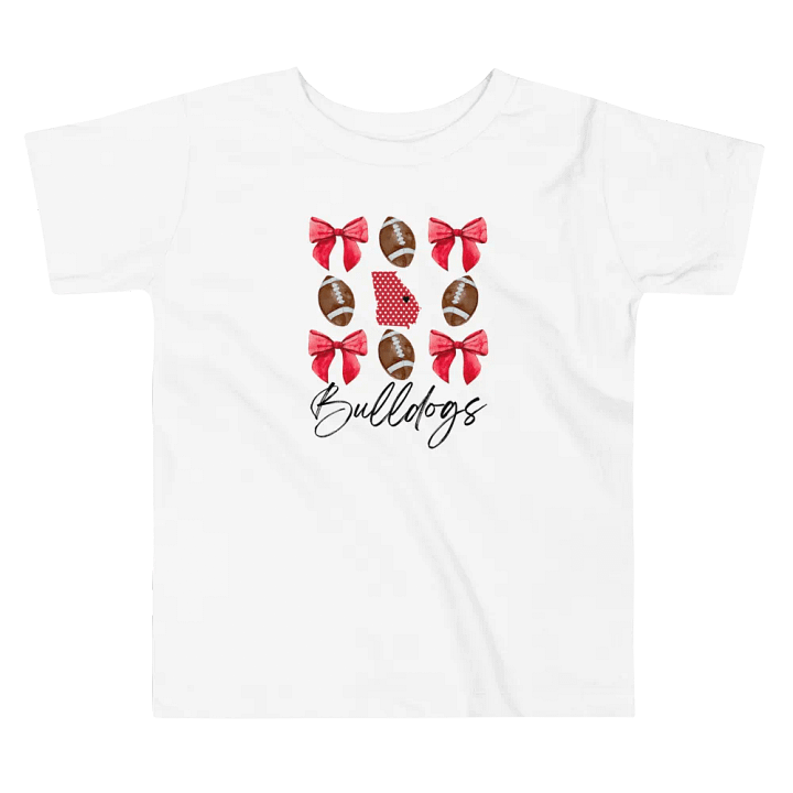 Toddler Girls Bulldogs Football T-Shirt (Homemade) product image (2)