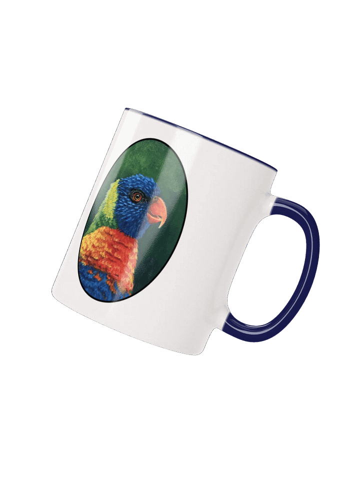 Vibrant Rainbow Lorikeet Ceramic Mug product image (10)
