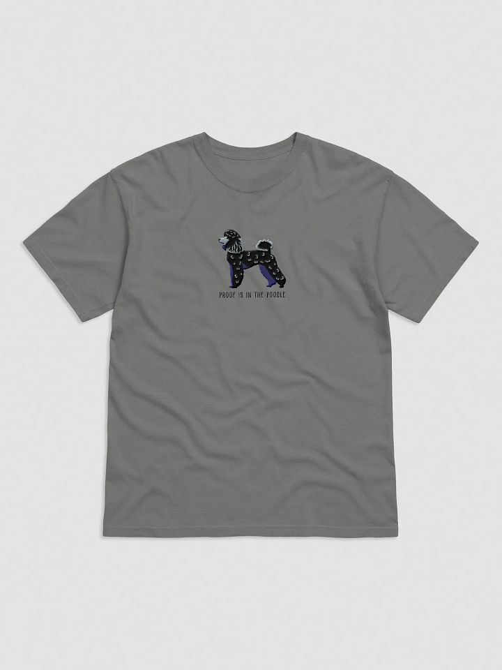 Proof Is in the Poodle T-Shirt(Embroidered) of a Miniature Poodle(Black) product image (5)