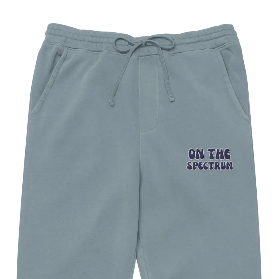 ON THE SPECTRUM (navy and white) pigment dyed sweatpants product image (6)