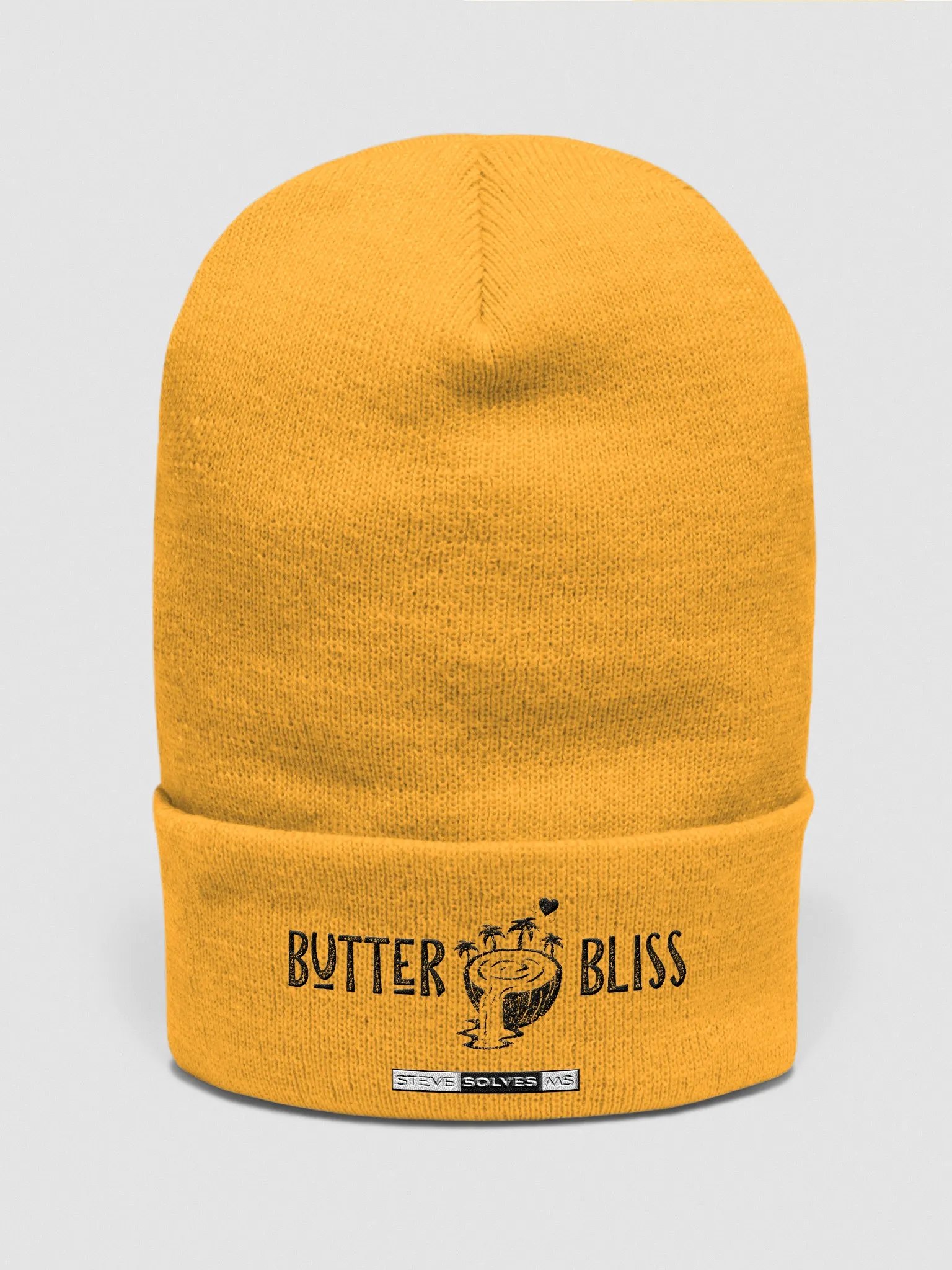 Butter Bliss embroidered beanie product image (3)