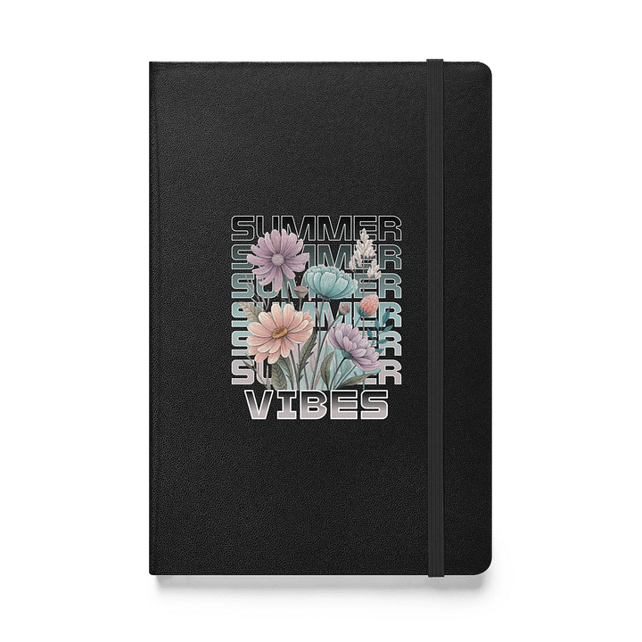 Summer Vibes Boho Flowers Blooms Hardcover Journal product image (1)