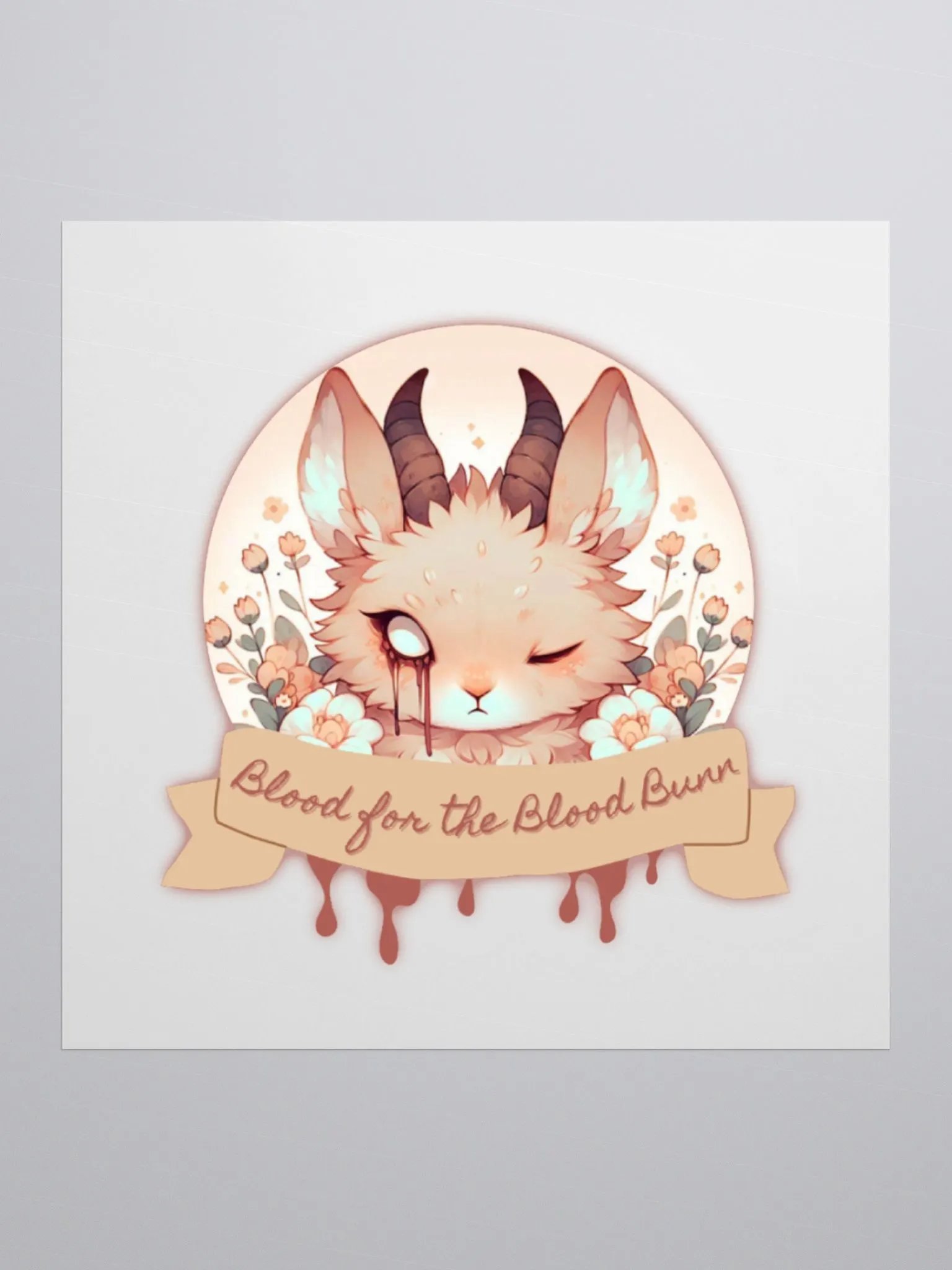 Blood for the blood bun sticker product image (2)