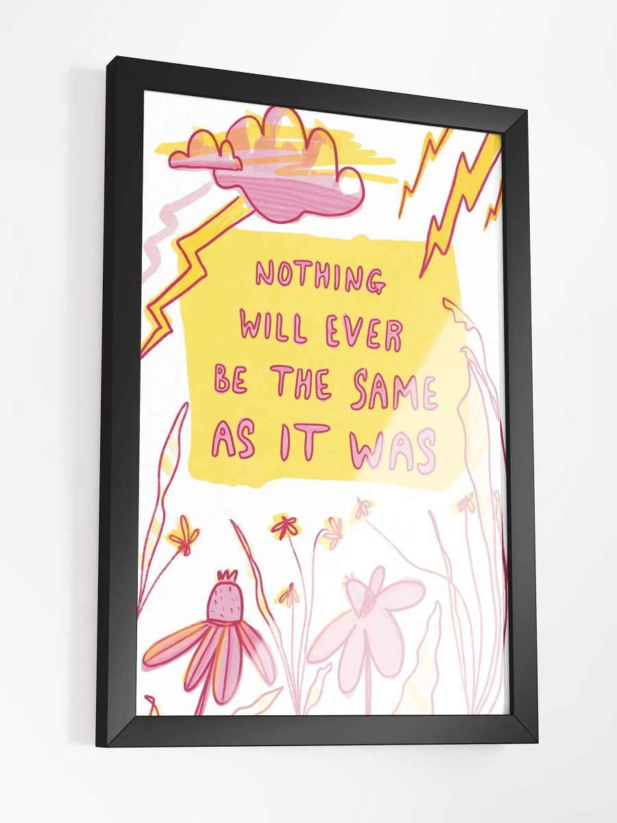 Nothing Framed Art Print product image (3)