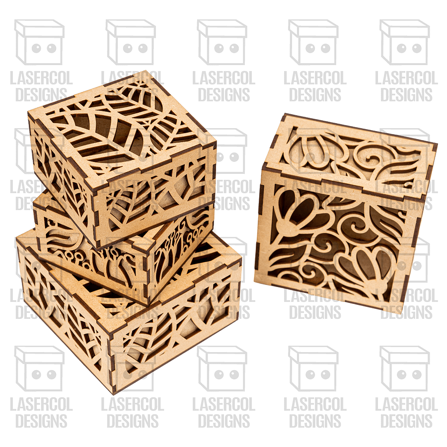 10 Boxes Set 1 (2 Sizes) - Laser Cut Files product image (9)