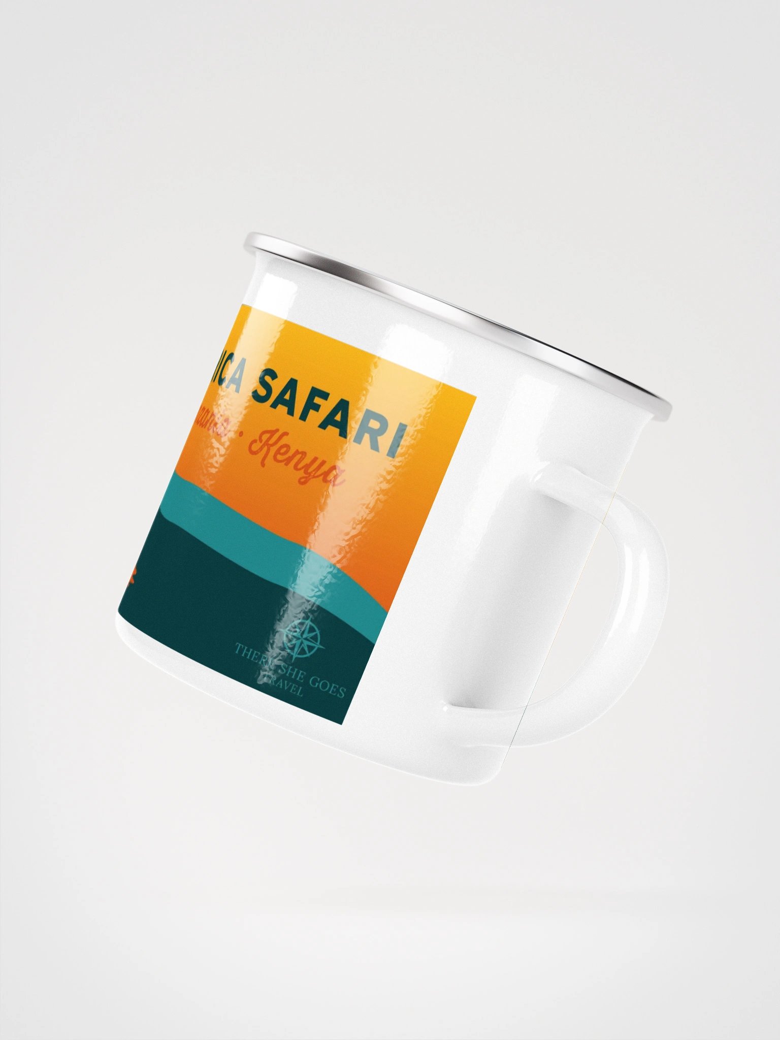 Safari Sunset – Enamel Mug product image (3)