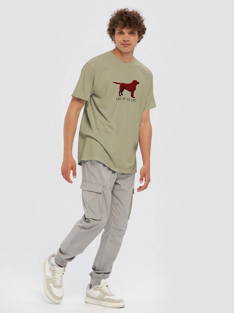 Lab of My Life T-Shirt(Embroidered) of a Labrador Retriever(Chocolate) product image (15)