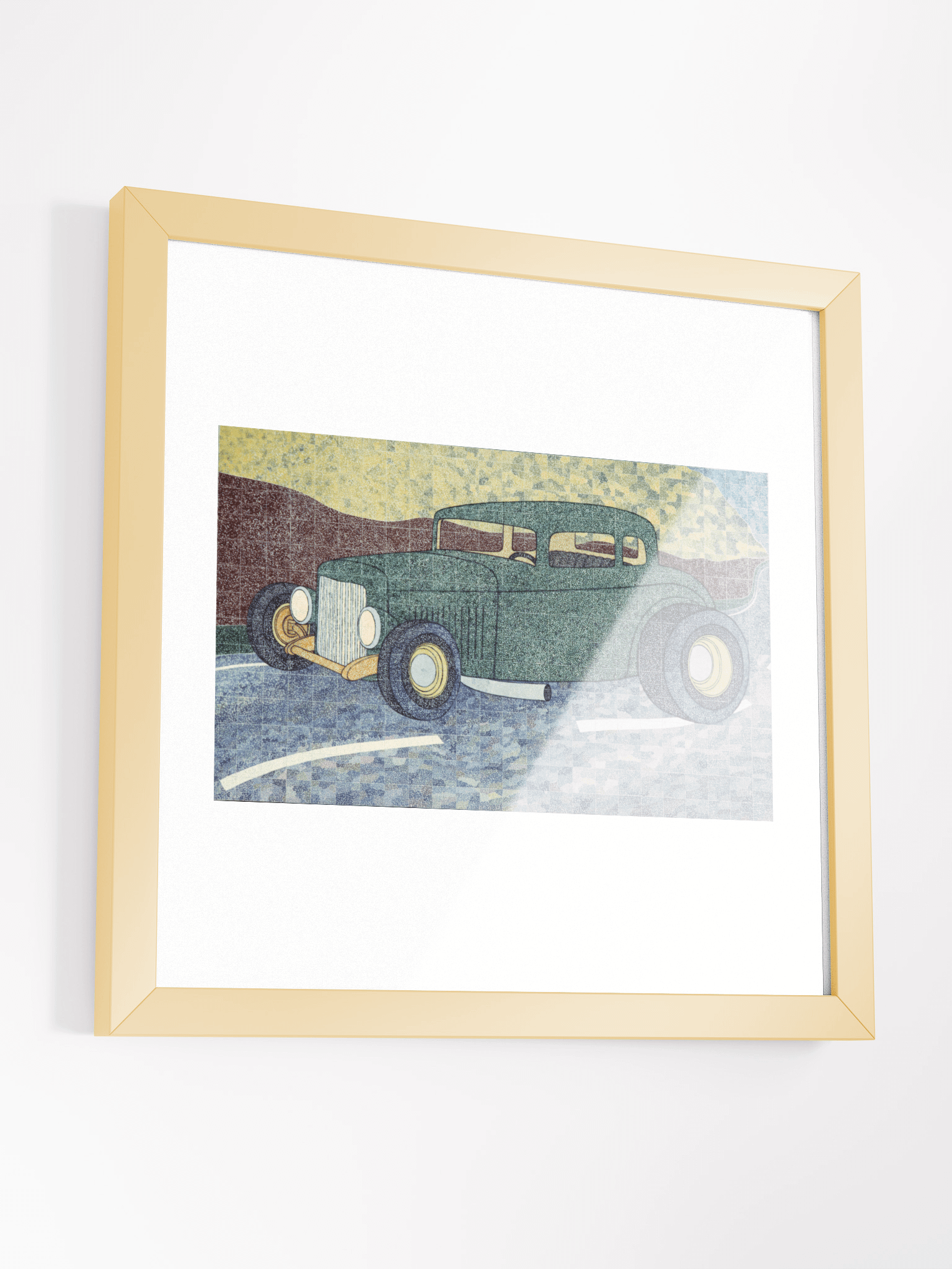 Green Hotrod (2002) print framed product image (3)