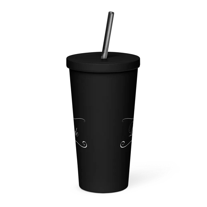 Tumbler with Straw - Bride - White Text product image (1)