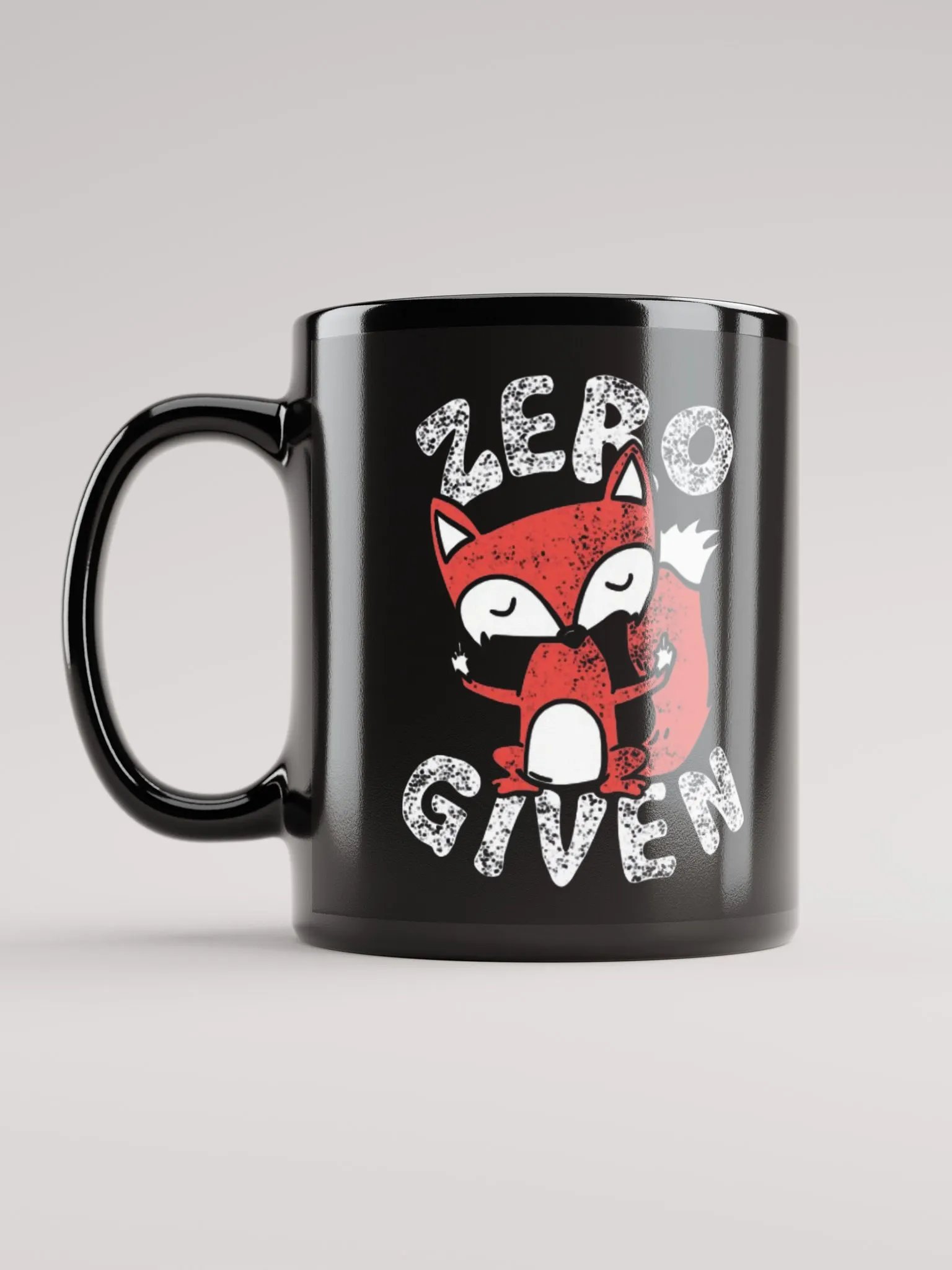 Zero Fox Given Black Glossy Mug (11oz or 15oz) product image (6)
