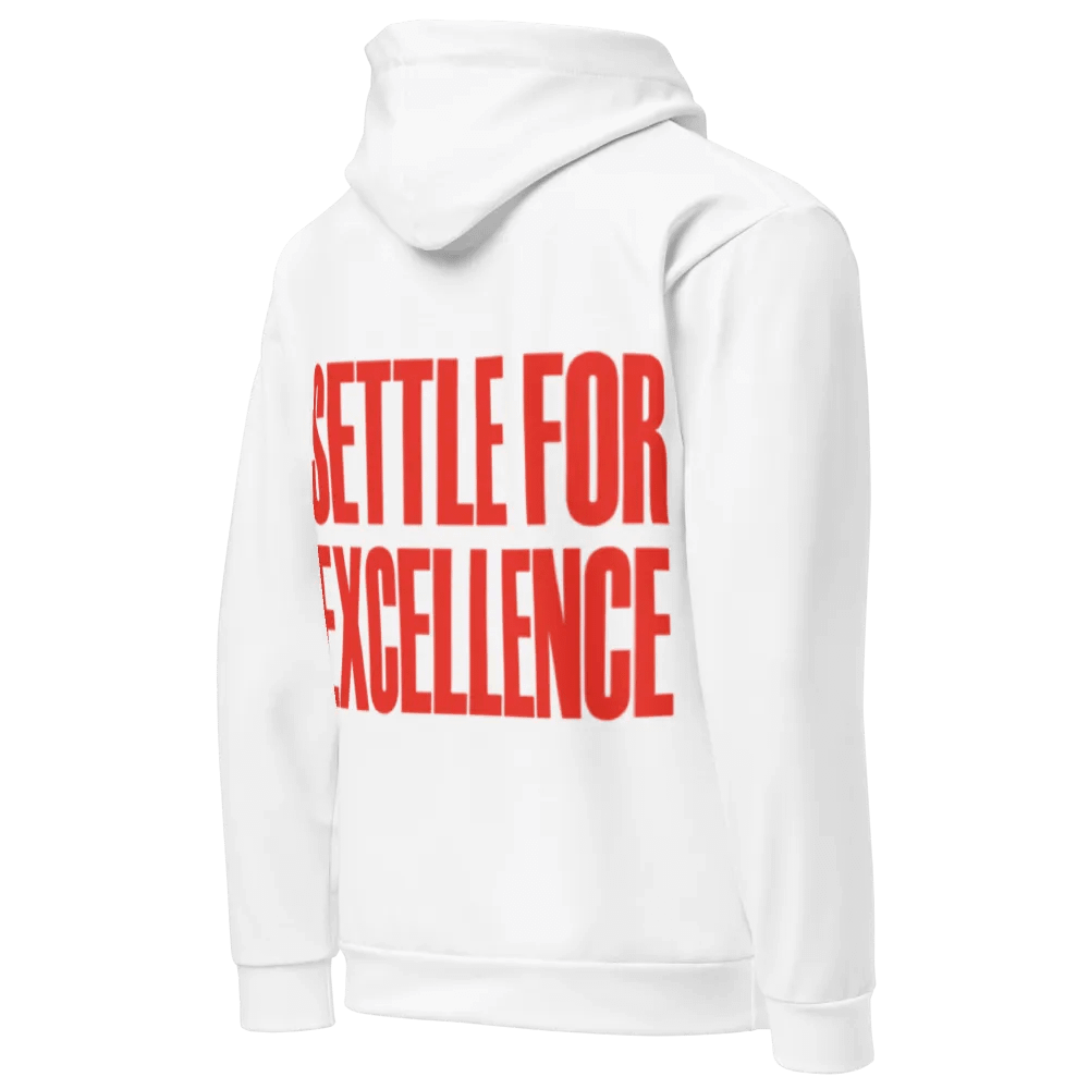 Manchester United - Settle For Excellence - WHITE - Unisex Hoodie product image (3)
