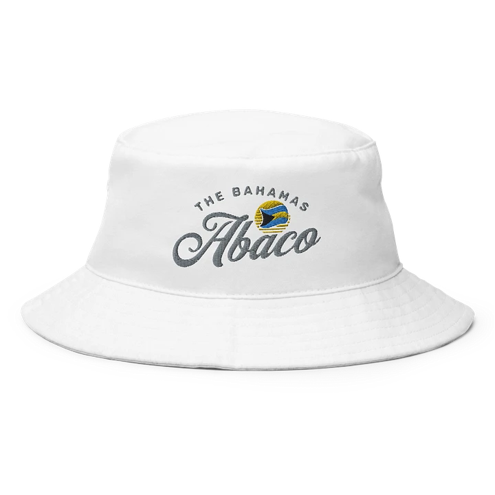 Abaco Bahamas Hat : Bahamas Flag Bucket Hat Embroidered product image (7)