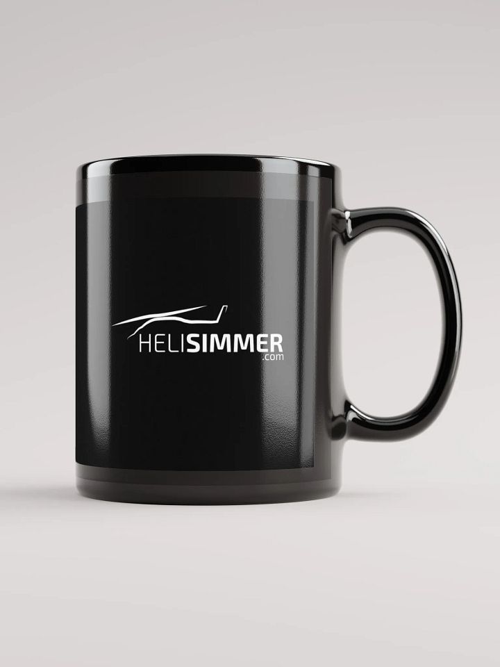 HeliSimmer.com Logo - All-Black Mug product image (2)