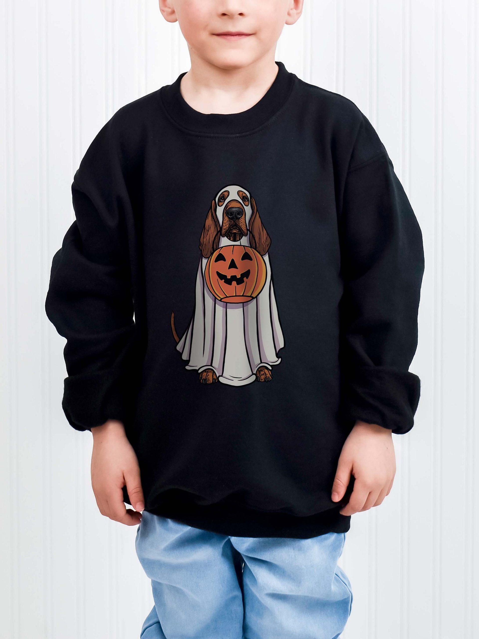 Halloween Bloodhound(Red) Youth Sweatshirt product image (1)