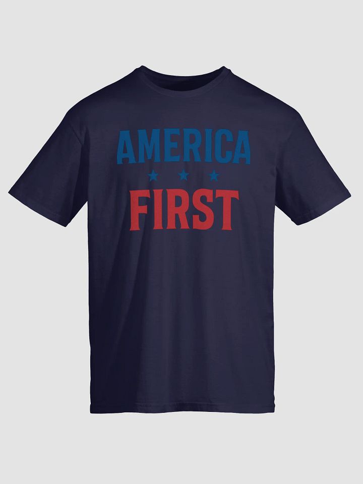 Bold Patriotic Typography – "AMERICA FIRST" Digital Art product image (4)