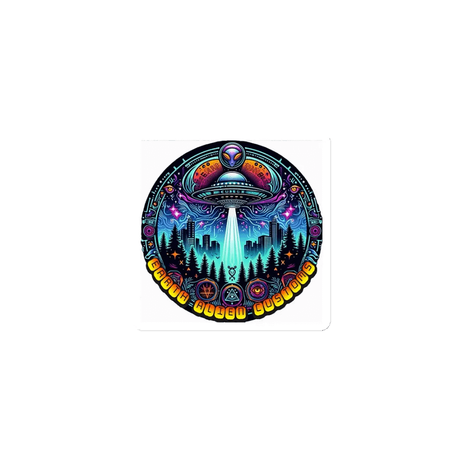 Cosmic Invasion Die-Cut Magnets product image (1)