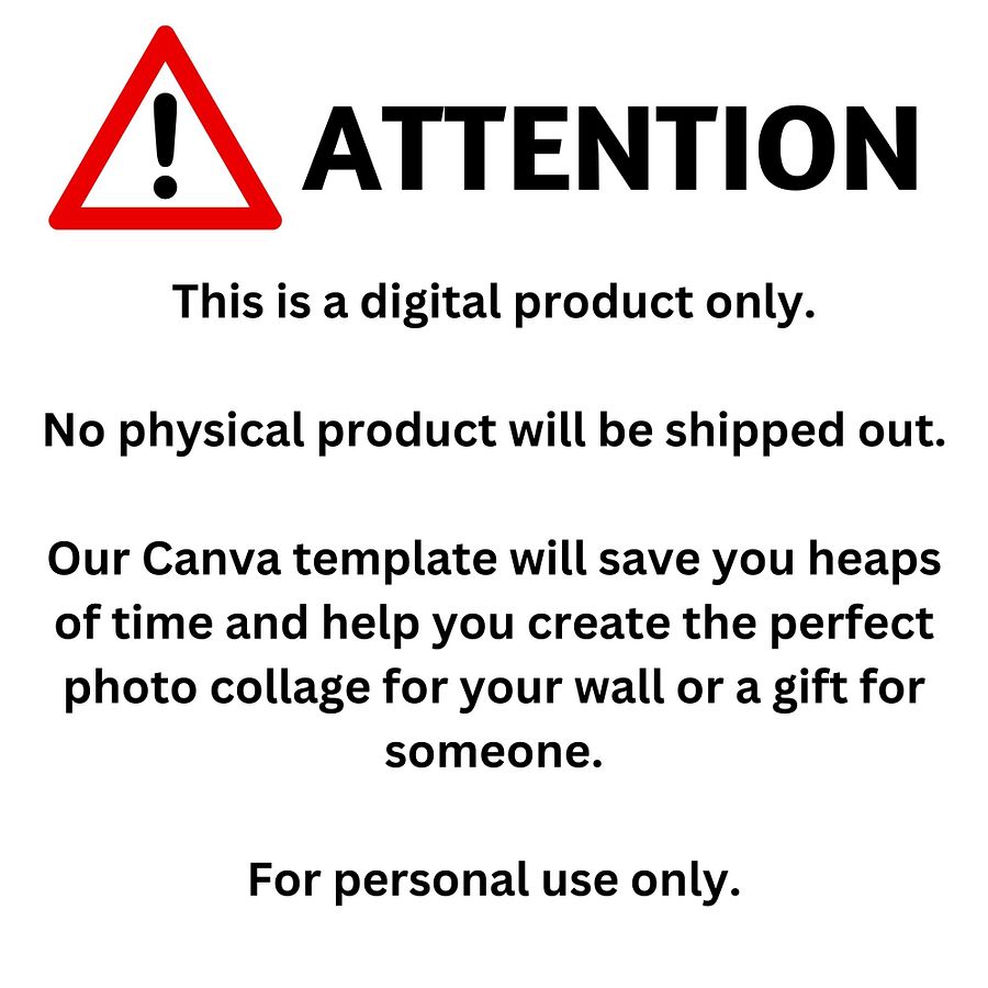 Unicorn Photo Collage Frames Canva Template product image (8)