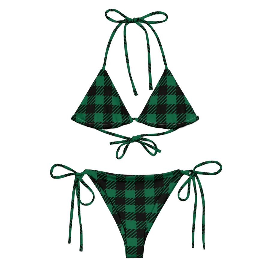 Eco-Chic Plaid Paradise Bikini Set product image (2)