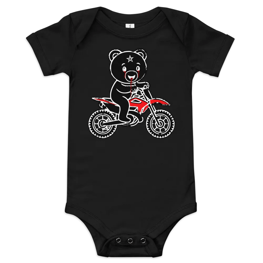 Occult Teddy Bear - Baby Biker Onesie product image (1)