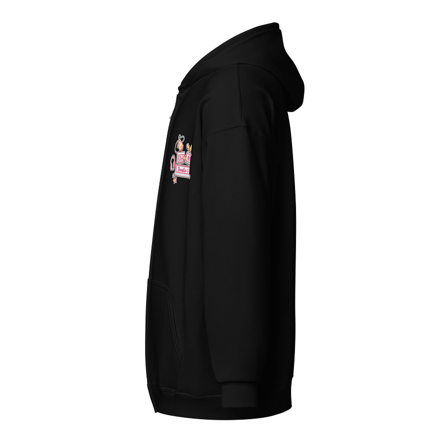 CTRL ALT Donate 2025 - Team Zipped Hoodie (Peach/Pink Logo) product image (3)