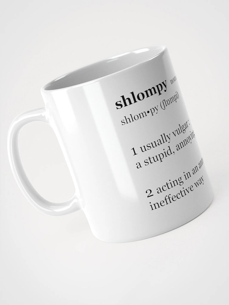 "shlompy" mug, white product image (7)