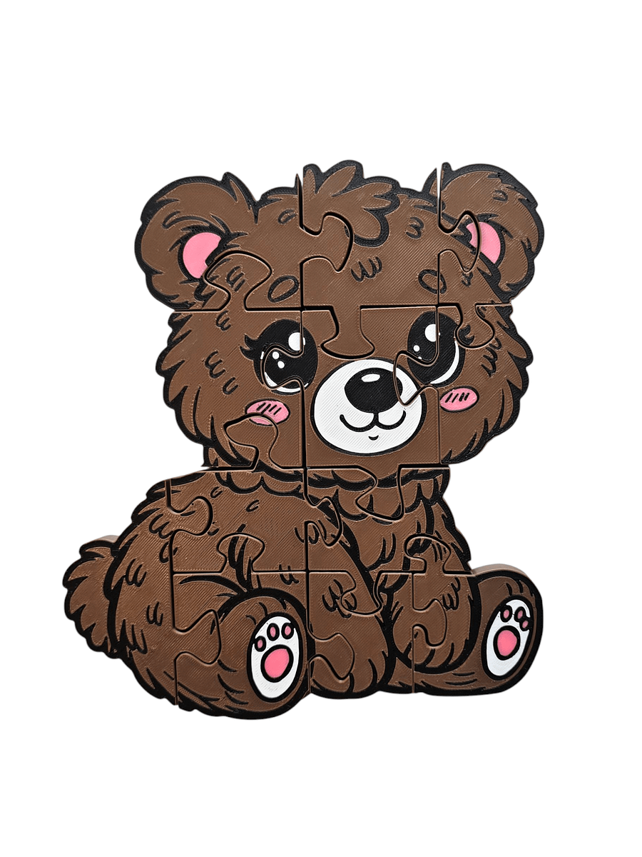 Bear 3D Printed Jigsaw Puzzle– A Roaring Good Time for Young Minds! product image (1)