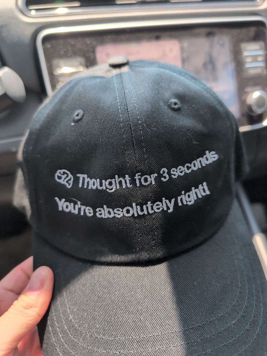 "You're absolutely right!" hat - 100% cotton product image (1)