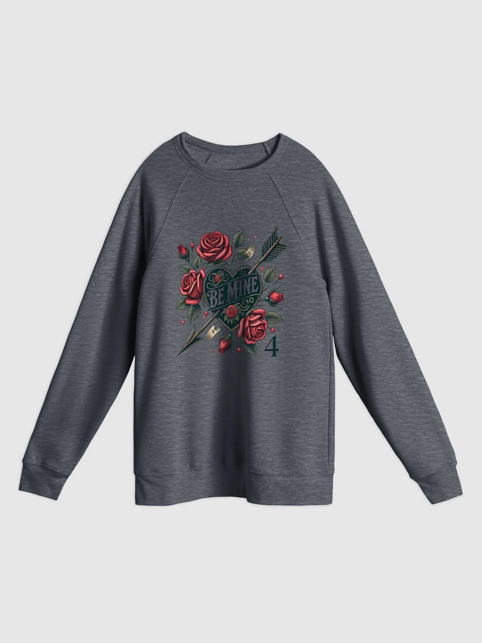 Romantic Heartbreak Unisex Raglan Sweatshirt product image (1)