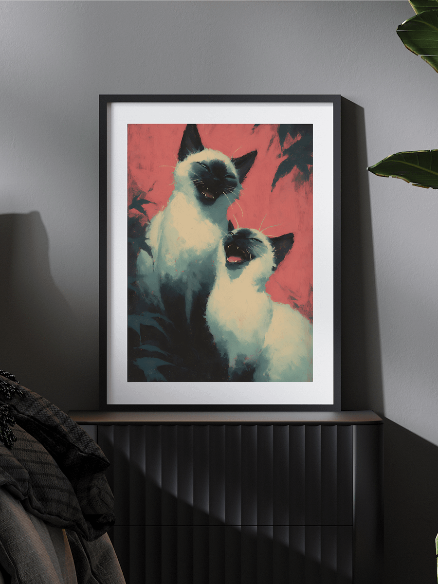 Vibrant Siamese Cat Printable Art 8K JPG product image (5)