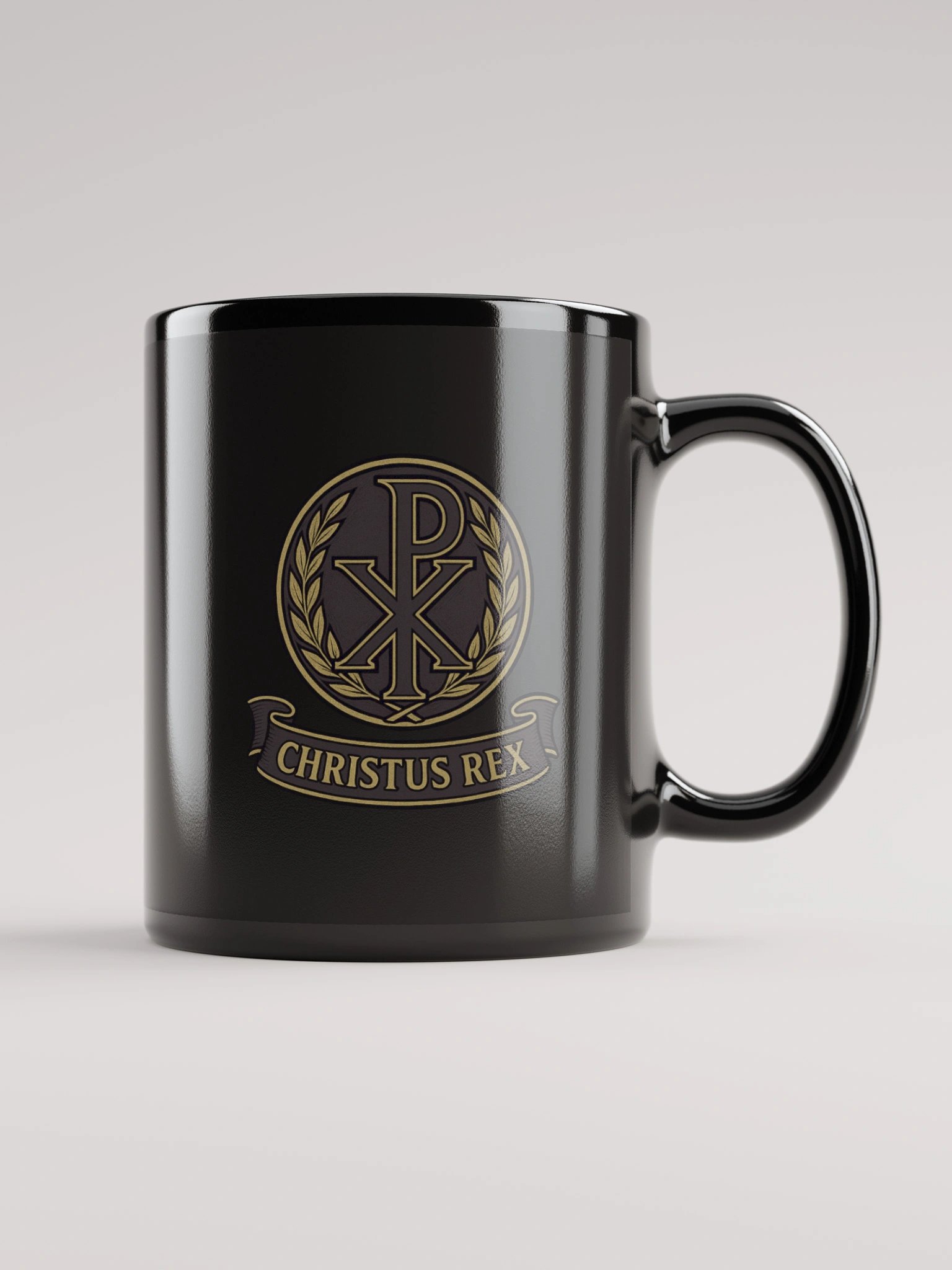 Chi-Rho mug black product image (1)