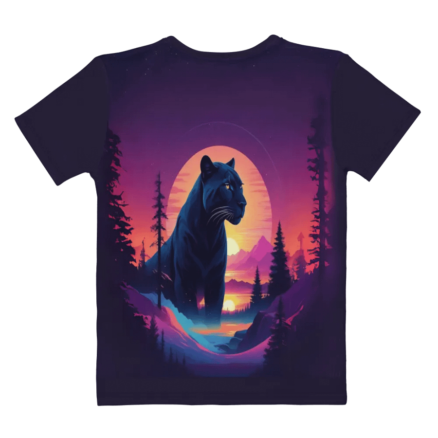 Cougar Panther Sunset All Over Print T-shirt product image (9)