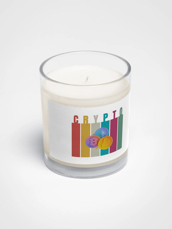 Crypto Soy Wax Candle - Clear Glass Jar (Lower Price) product image (2)
